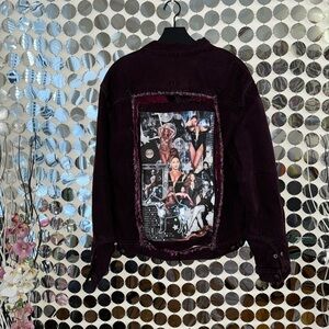 Custom Calvin Klein Denim jacket with a Beyoncé photo